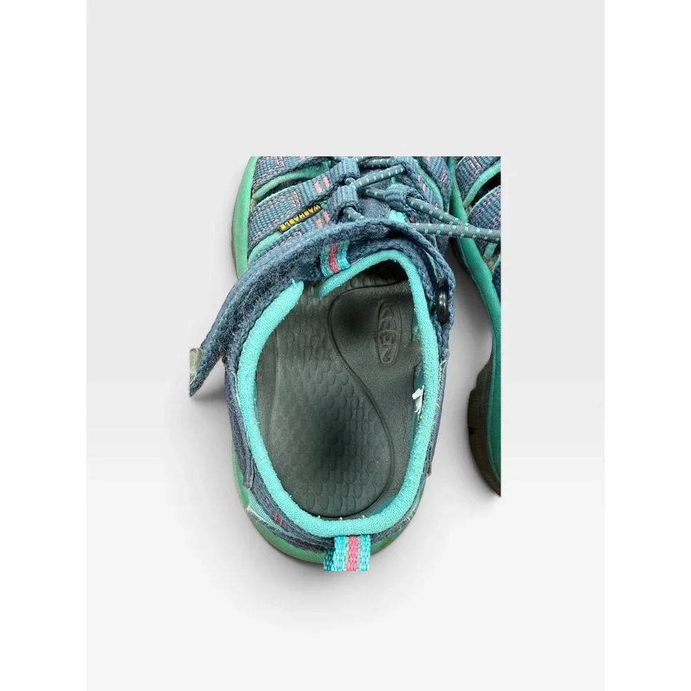 KEEN Newport H2 Kids Size 12 Teal Blue Pink Water Hiking Sport Sandals Washable